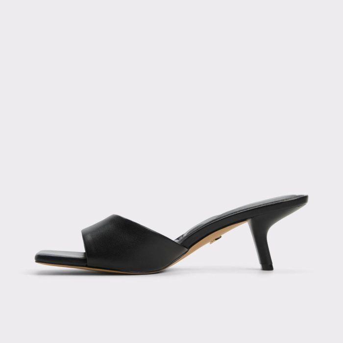 Heels Women Aldo Enchanting Black Women's Heeled Mules Black