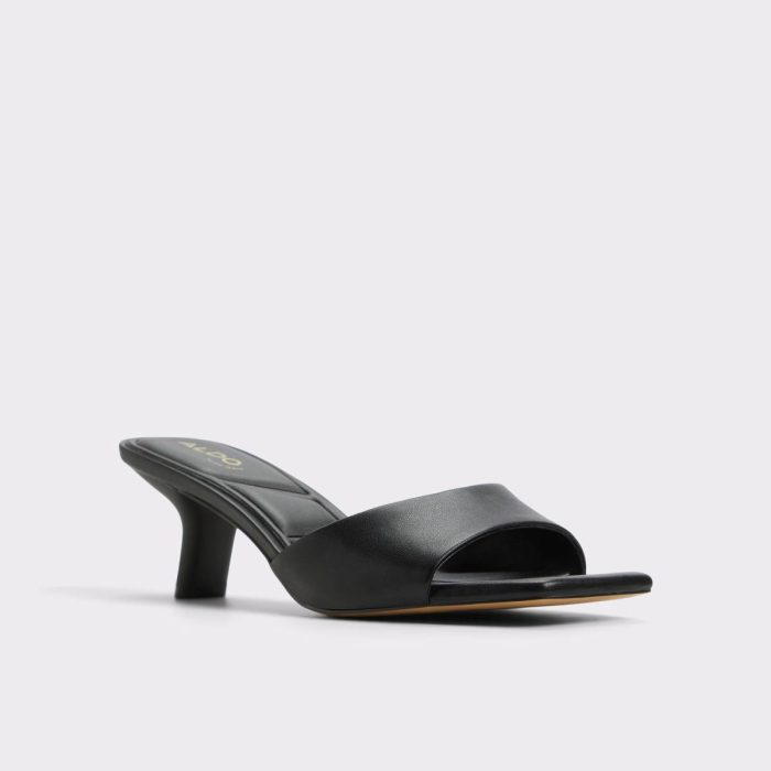 Heels Women Aldo Enchanting Black Women's Heeled Mules Black
