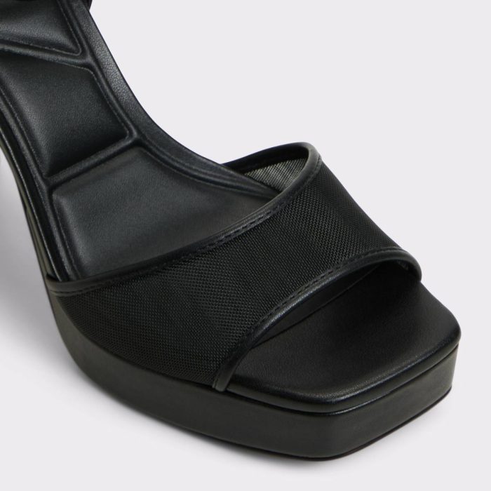 Heels Women Chicglimmer Black Women's Platform Sandals Aldo Black