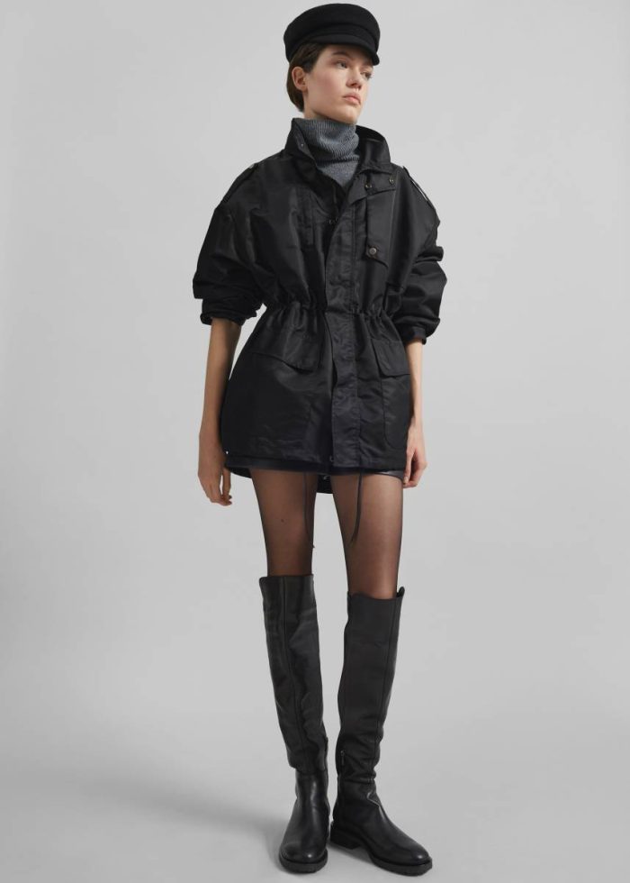Helsta Utility Jacket - Black Women Black Outerwear The Frankie Shop
