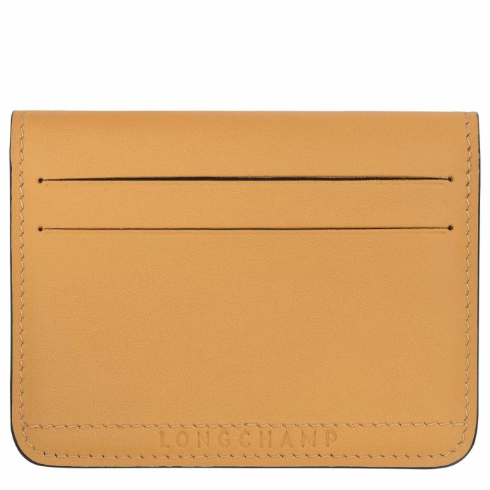 Honey Women Le Pliage Xtra Card Holder Honey - Leather Longchamp Cardholders & Coin Purses