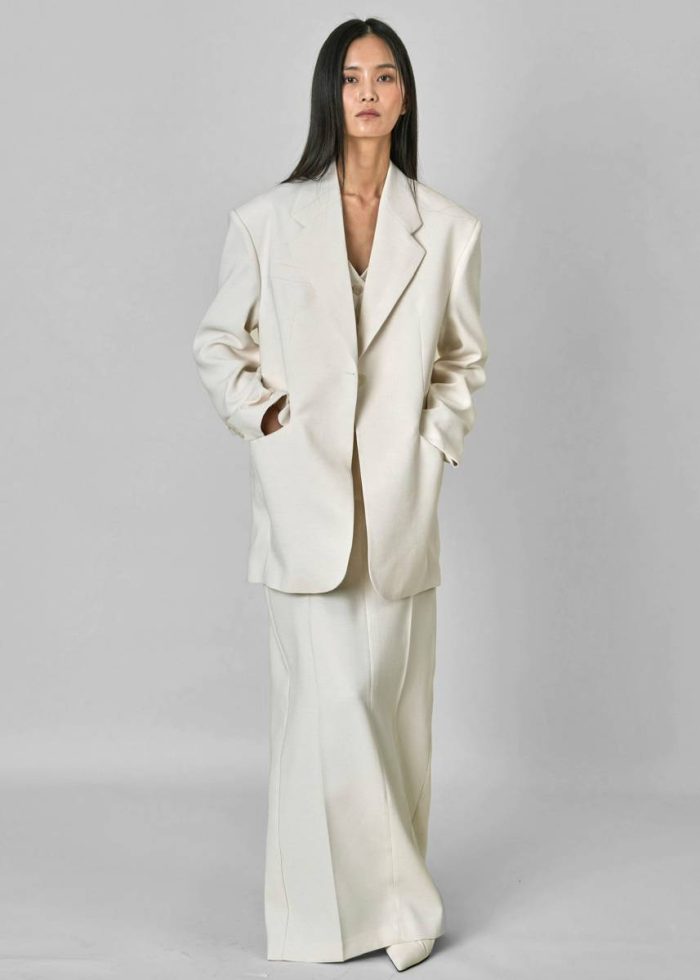 Indio Maxi Skirt - Off White Women Bottoms The Frankie Shop White
