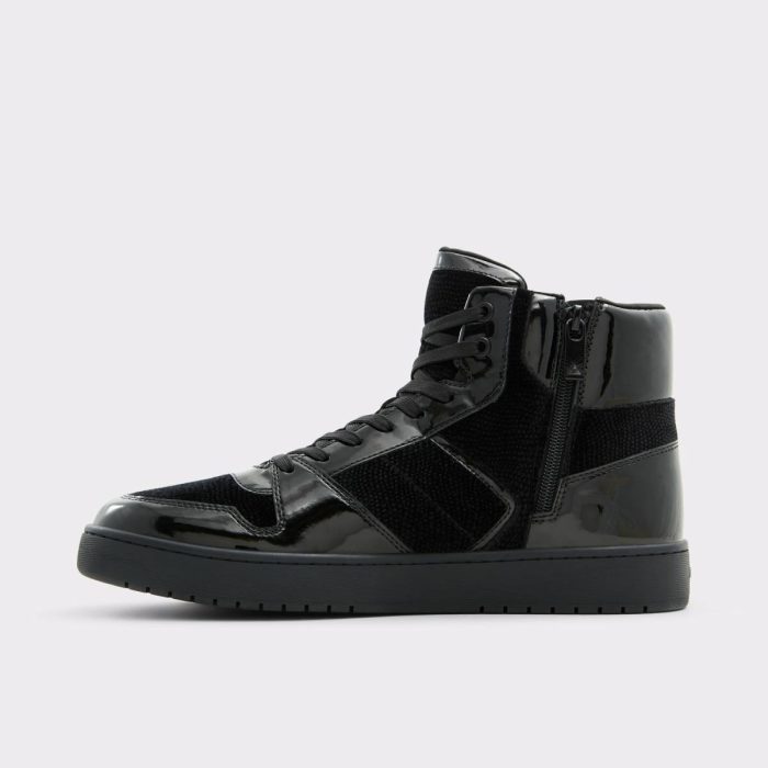 Jaden Black Men's High Top Sneakers Men Black Aldo