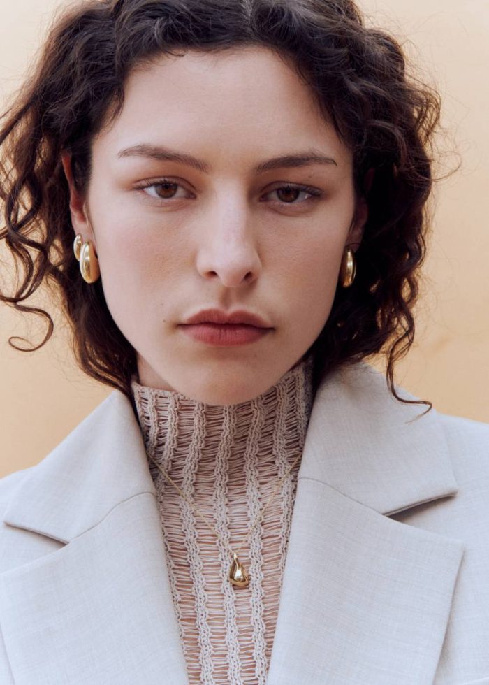 Jewelry Otiumberg Pebble Stud Earrings - Gold Vermeil The Frankie Shop Women Gold