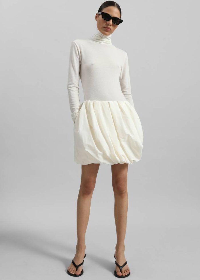 Jw Anderson Rolled Hem Skirt - Ivory The Frankie Shop Women White Bottoms