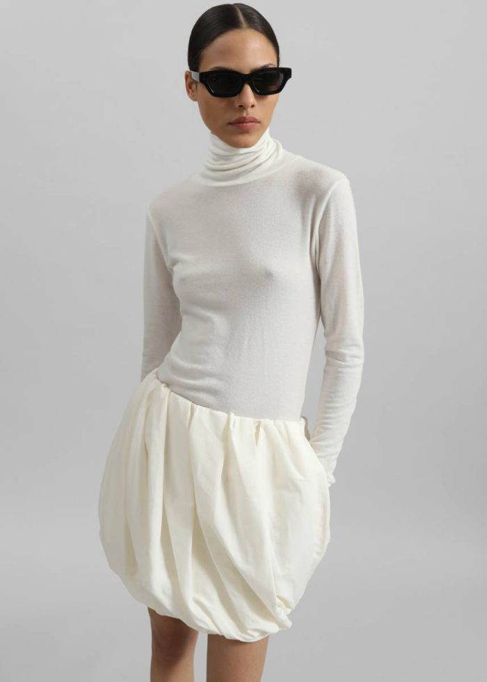 Jw Anderson Rolled Hem Skirt - Ivory The Frankie Shop Women White Bottoms