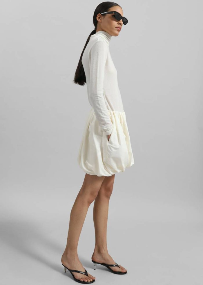 Jw Anderson Rolled Hem Skirt - Ivory The Frankie Shop Women White Bottoms