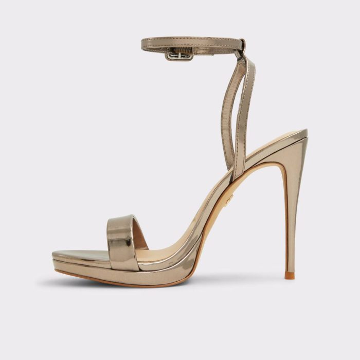 Katelina Pewter Women's Heeled Sandals Heels Aldo Women Pewter