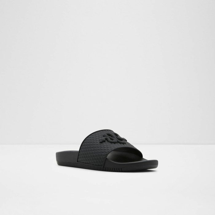 Kedau Black Men's Slides Aldo Men Sandals & Slides Black