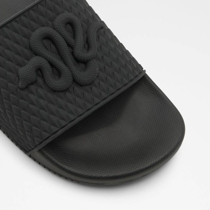 Kedau Black Men's Slides Aldo Men Sandals & Slides Black