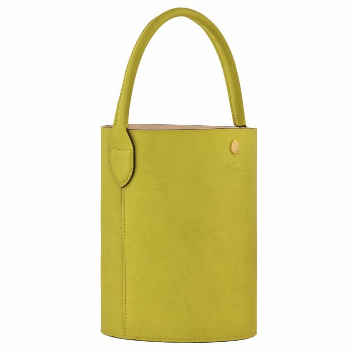 Kiwi Green Women Longchamp Épure S Bucket Bag Kiwi Green - Leather Leather Bags