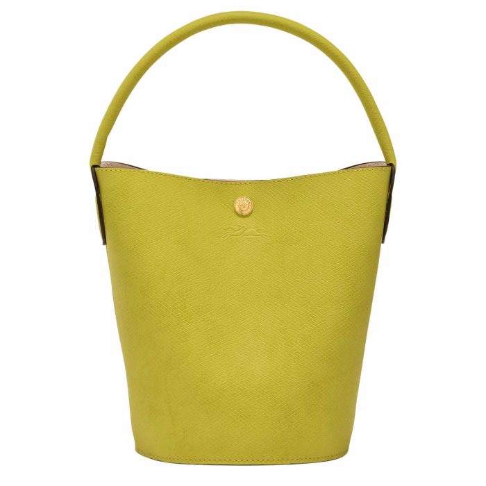 Kiwi Green Women Longchamp Épure S Bucket Bag Kiwi Green - Leather Leather Bags