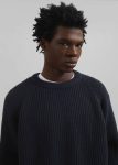 Knitwear The Frankie Shop Blue Men Carter Crew Neck Sweater - Navy