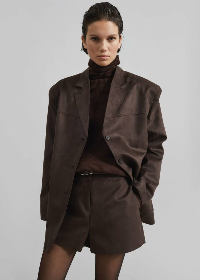 Knitwear Women The Frankie Shop Brown Devar Turtleneck Sweater - Brown