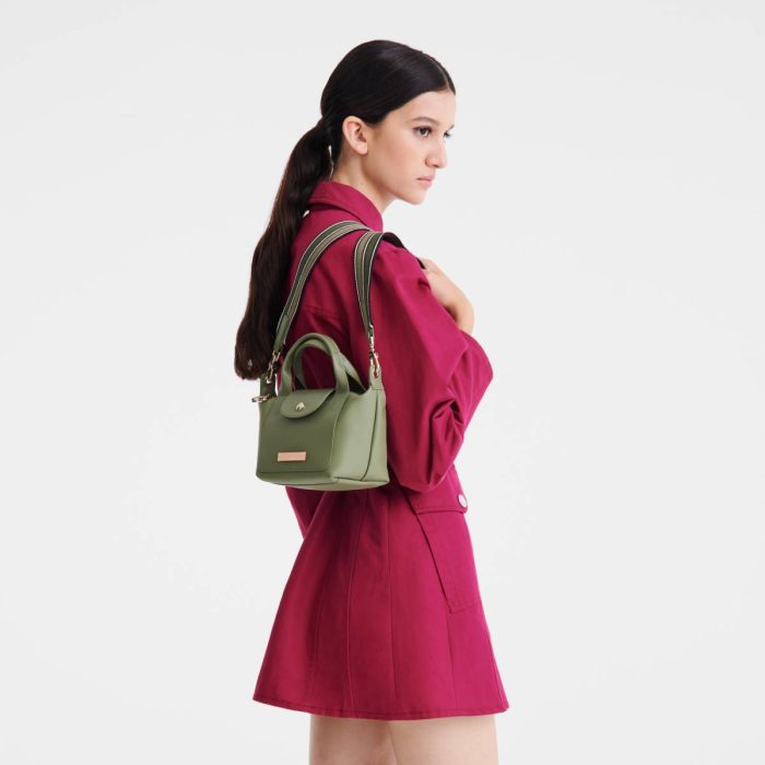 Laurel Women Longchamp Leather Bags Le Pliage Xtra Xs Handbag Laurel - Leather