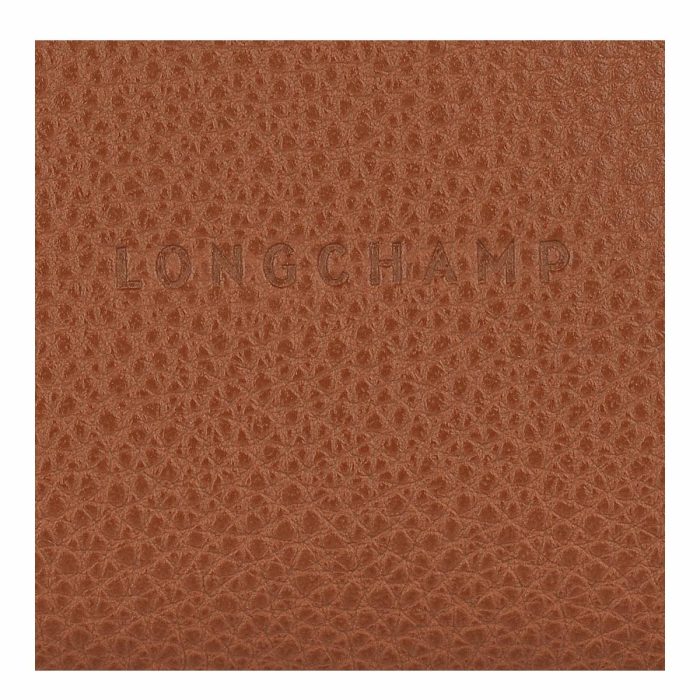 Le Foulonné Coin Purse Caramel - Leather Longchamp Cardholders & Coin Purses Caramel Women