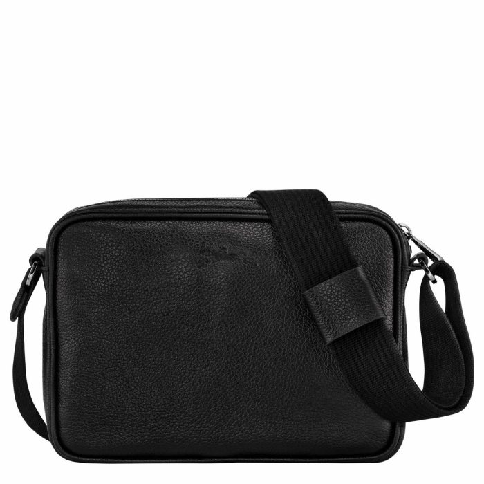 Le Foulonné S Camera Bag Black - Leather Men Longchamp Leather Bags Black