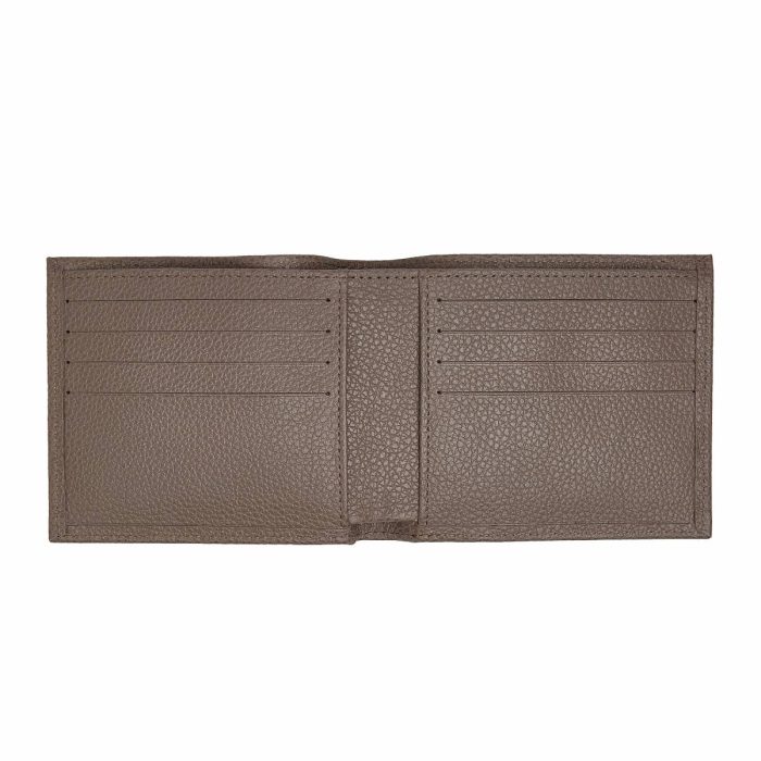 Le Foulonné Wallet Turtledove - Leather Longchamp Turtledove Leather Wallets Women