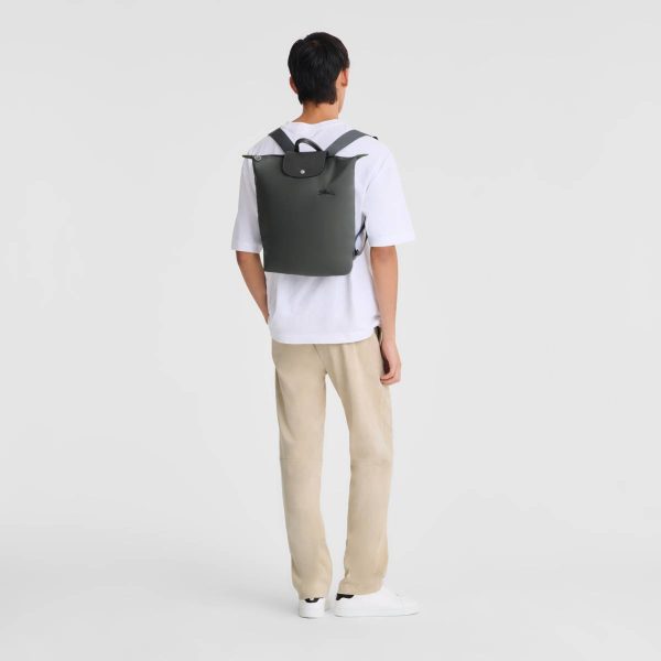 Le Pliage Green M Backpack Graphite - Canvas Women Graphite Longchamp Backpacks