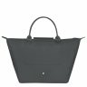 Le Pliage Green M Handbag Graphite - Recycled Canvas Longchamp Women Handbags Graphite
