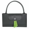 Le Pliage Green M Handbag Graphite - Recycled Canvas Longchamp Women Handbags Graphite