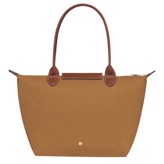 Le Pliage Original M Tote Bag Fawn - Recycled Canvas Longchamp Fawn Shoulder Bags Women