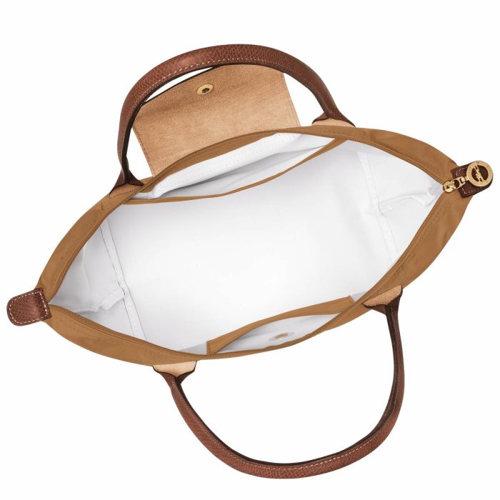 Le Pliage Original M Tote Bag Fawn - Recycled Canvas Longchamp Fawn Shoulder Bags Women
