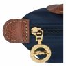 Le Pliage Original Pouch With Handle Navy - Recycled Canvas Women Navy Pouches & Cases Longchamp