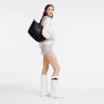 Le Pliage Xtra M Tote Bag Black - Leather Longchamp Women Leather Bags Black