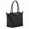 Le Pliage Xtra M Tote Bag Black - Leather Longchamp Women Leather Bags Black