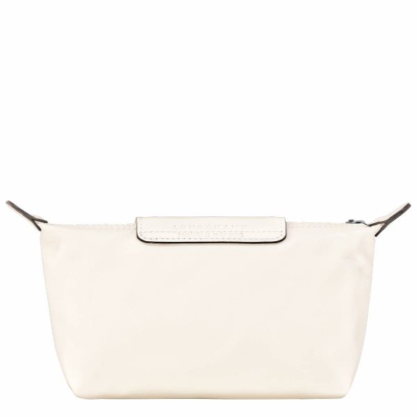 Le Pliage Xtra Pouch Ecru - Leather Women Longchamp Pouches & Cases Ecru