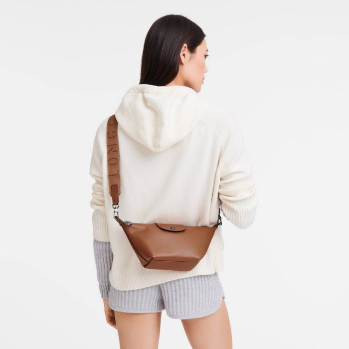 Le Pliage Xtra Xs Crossbody Bag Cognac - Leather Leather Bags Women Longchamp Cognac