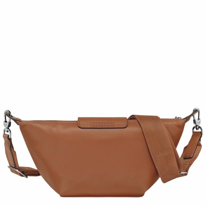 Le Pliage Xtra Xs Crossbody Bag Cognac - Leather Leather Bags Women Longchamp Cognac