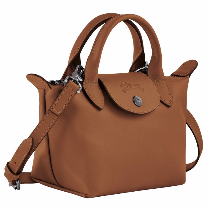 Le Pliage Xtra Xs Handbag Cognac - Leather Women Cognac Longchamp Leather Bags