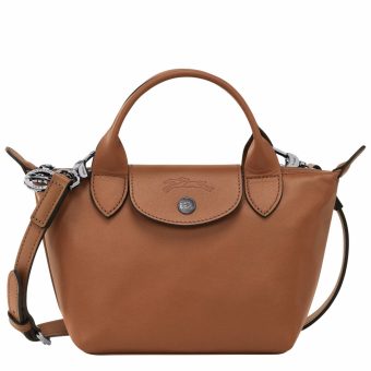Le Pliage Xtra Xs Handbag Cognac - Leather Women Cognac Longchamp Leather Bags