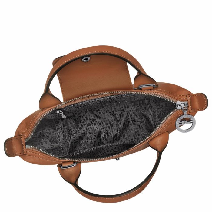 Le Pliage Xtra Xs Handbag Cognac - Leather Women Cognac Longchamp Leather Bags