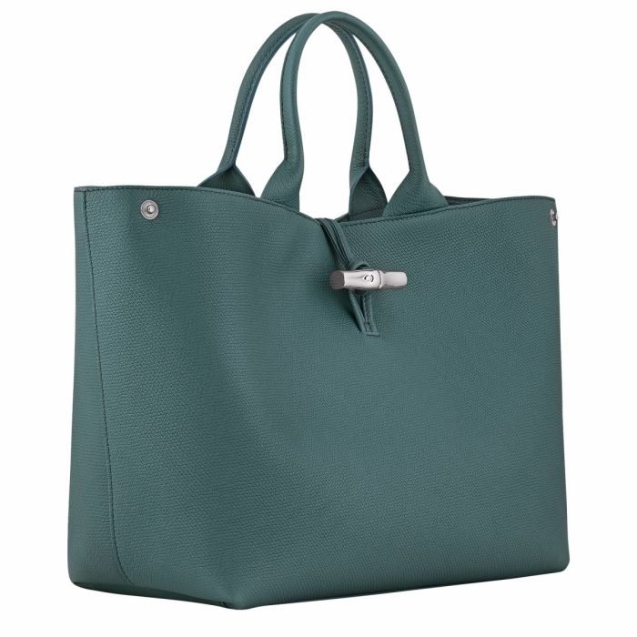Le Roseau L Handbag Cedar - Leather Leather Bags Longchamp Cedar Women