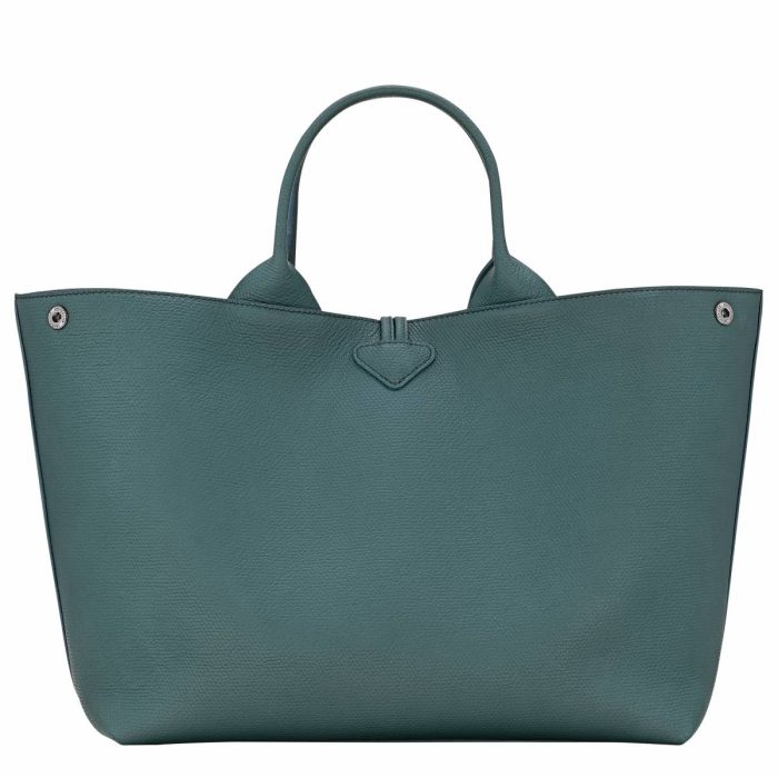 Le Roseau L Handbag Cedar - Leather Leather Bags Longchamp Cedar Women