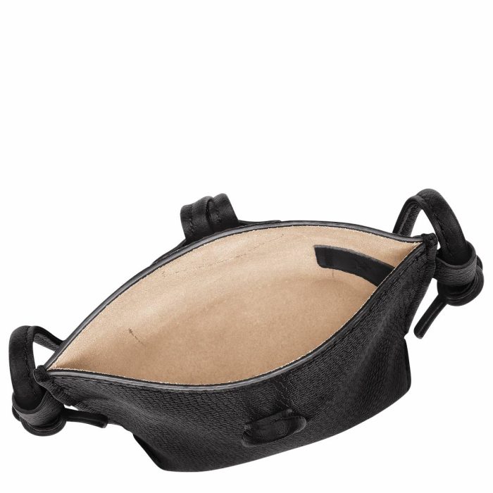 Le Roseau Phone Case Black - Leather Black Longchamp Women Phone Cases