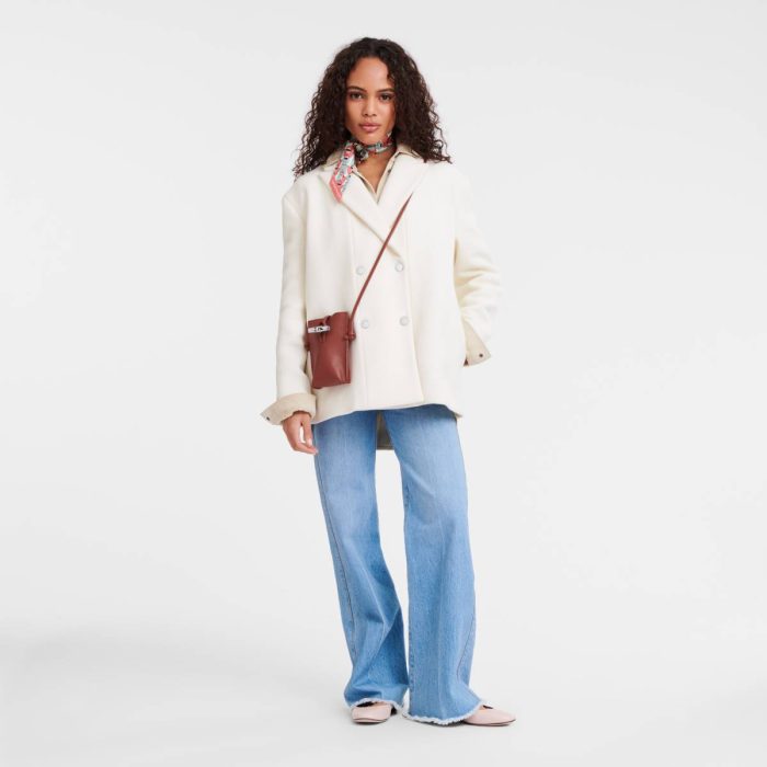 Le Roseau Phone Case Chestnut - Leather Women Phone Cases Longchamp Chestnut