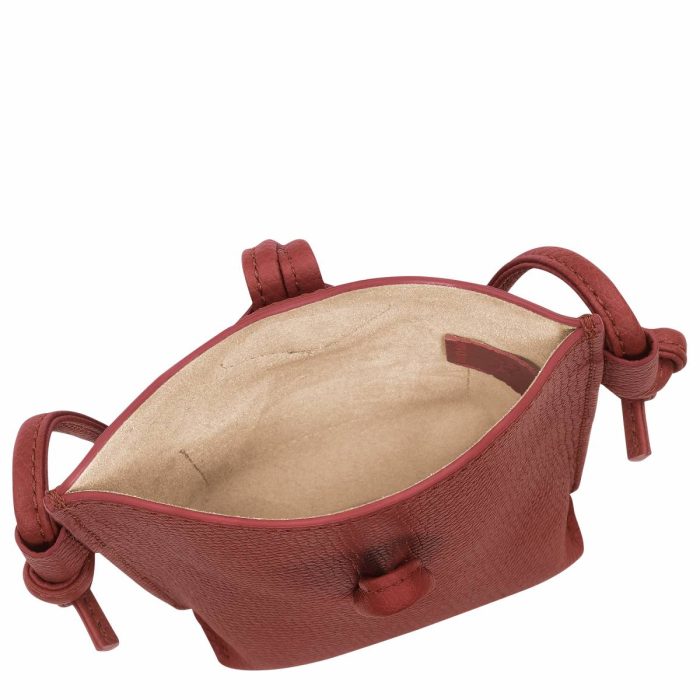 Le Roseau Phone Case Chestnut - Leather Women Phone Cases Longchamp Chestnut