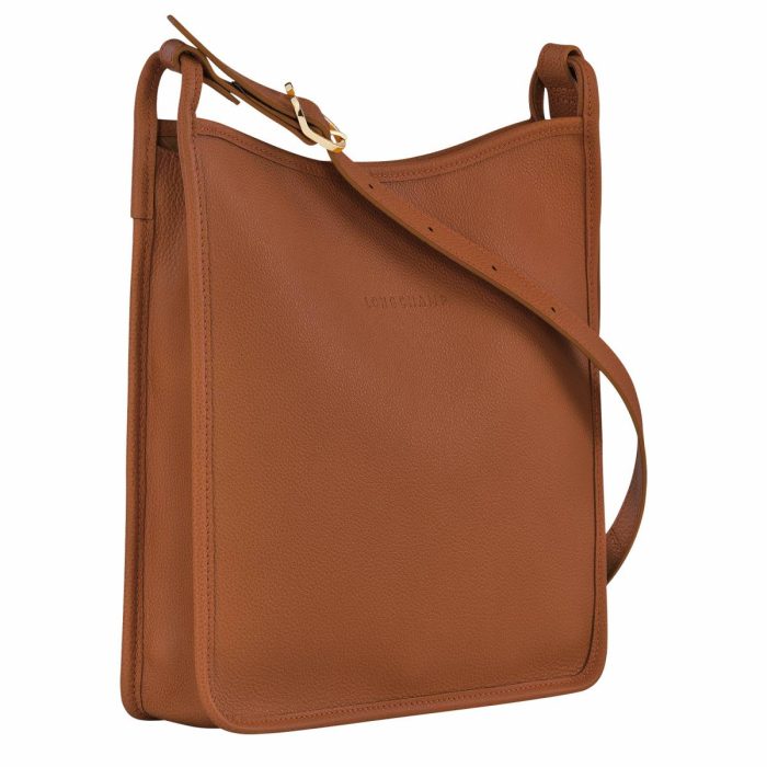 Leather Bags Le Foulonné M Crossbody Bag Caramel - Leather Women Longchamp Caramel