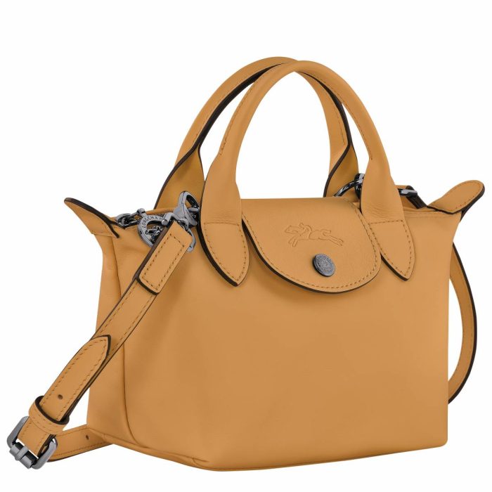Leather Bags Le Pliage Xtra Xs Handbag Honey - Leather Longchamp Honey Women
