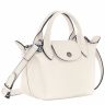 Leather Bags Women Le Pliage Xtra Xs Handbag Ecru - Leather Ecru Longchamp