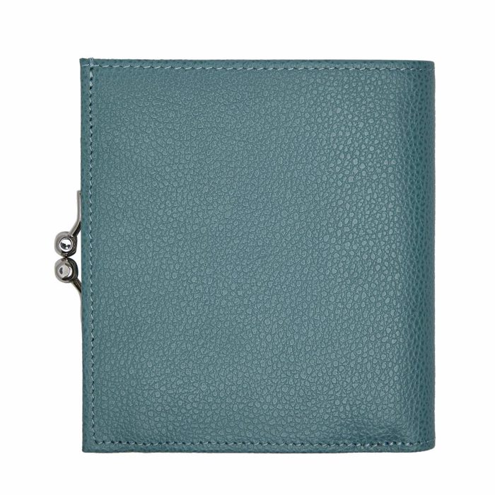 Leather Wallets Le Foulonné Compact Wallet Eucalyptus - Leather Women Longchamp Eucalyptus
