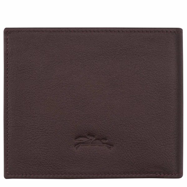 Leather Wallets Men Mocha Longchamp Sur Seine Wallet Mocha - Leather