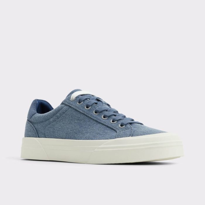 Light Blue Men Aldo Wildside Light Blue Men's Low Top Sneakers