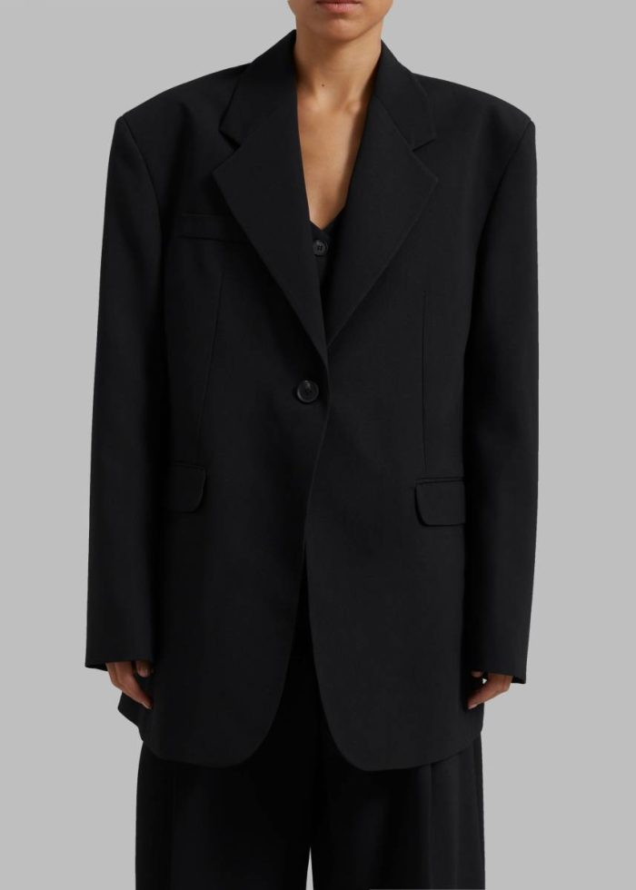 Lillian Oversized Blazer - Black Women Outerwear The Frankie Shop Black