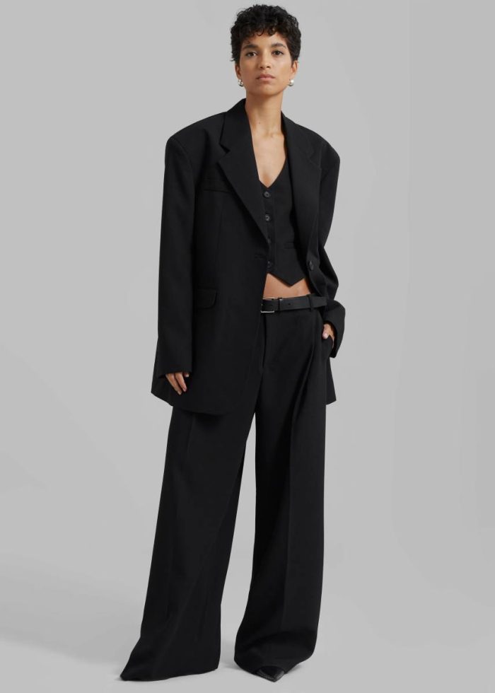 Lillian Vest - Black Outerwear Women Black The Frankie Shop