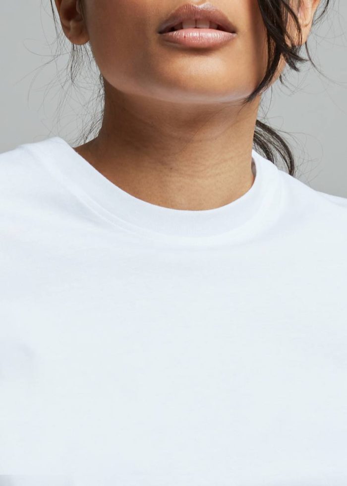 Lilou Simple Tee - Optic White White Women The Frankie Shop Tops